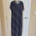 Lularoe Dresses | Lularoe Maria Black/Grey Cheetah Print Large Maxi Dress - Like New | Color: Black/Gray | Size: Xl