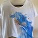 Disney Tops | Disney Women's Tee Shirt With Elsa From Frozen - New - Size 2x | Color: Blue/White | Size: 2x
