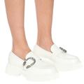 Gucci Shoes | Gucci Dionysus White Leather Loafers Size 41 | Color: Silver/White | Size: 10