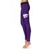 Women's Purple Kansas State Wildcats Solid Yoga Leggings