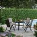 Lark Manor™ Argyri 5 Piece Outdoor Dining Set w/ Folding Portable Sling Chairs Metal in Black | 42 W x 42 D in | Wayfair