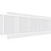 Ekena Millwork Framed Beadboard PVC Wainscot Paneling Kit Metal | 32 H x 94.5 W x 0.625 D in | Wayfair WPK32X94FBD