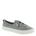 Sperry Top-Sider Crest Vibe Linen - Womens 9 Grey Oxford Medium