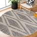 Gray 63 x 0.31 in Area Rug - Foundry Select Dounia Modern Performance Area Rug Polypropylene | 63 W x 0.31 D in | Wayfair