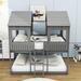 Gabryle Full Over Full Standard Bunk Bed by Harper Orchard, Wood in Gray | 85.5 H x 56.2 W x 78.7 D in | Wayfair 3369F068EF8F41B3A89229B1C974D319