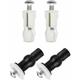 Betterlife - 4 Pcs Abattant wc Fixations Charnières, Vis D'expansion pour Couvercle de Toilette