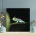 Gracie Oaks Green Frog On Green Leaf 15 - 1 Piece Square Graphic Art Print On Wrapped Canvas Metal in Blue/Green | 32 H x 32 W x 2 D in | Wayfair