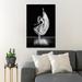 Everly Quinn Grayscale Photography Of Woman Doing Ballet - 1 Piece Rectangle Graphic Art Print On Wrapped Canvas in Black/Gray/White | Wayfair