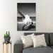 Everly Quinn Grayscale Photography Of Woman Dancing Near Seashore - 1 Piece Rectangle Graphic Art Print On Wrapped Canvas in Black/Gray | Wayfair