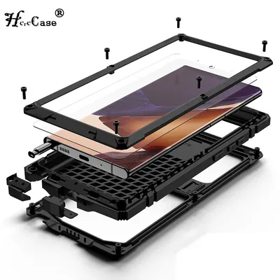 360 Full Metal Shockproof Case For Samsung Galaxy S24 S23 S22 S21 S20 Plus Note 20 Ultra A72 A52 A32