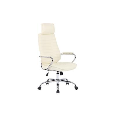 CLP Bürostuhl Rako Echtleder creme Image