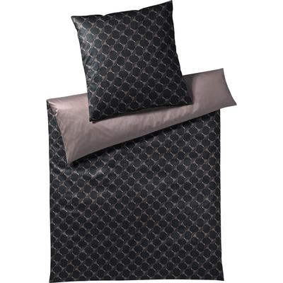 JOOP! Bettwäsche Cornflower Double Shiny Black 135 x 200 cm + 80 Schwarz Image