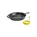 Lodge 10.25" Cast Iron Skillet w/ 4" Silicone Egg Ring Cast Iron/Seasoned Cast Iron in Gray | 2 H x 16.12 D in | Wayfair BUNDLE31