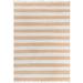 Gray 168 x 120 x 0.5 in Area Rug - RugPal Carlotta Southwestern Handmade Braided Cotton Area Rug in Tan Cotton | 168 H x 120 W x 0.5 D in | Wayfair