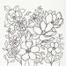 Dakota Fields Flower Lace II by Silvia Vassileva - Wrapped Canvas Drawing Print Canvas in White | 36 H x 36 W x 1.25 D in | Wayfair