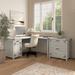 Cottage Grove L-Shape Computer Desk Wood in White Kathy Ireland Home by Bush Furniture | 30 H x 59.569 W x 59.569 D in | Wayfair CGR004CWH