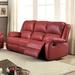 Red Barrel Studio® Sofa (Motion) In Black PU redFaux Leather | 40 H x 81 W x 37 D in | Wayfair Recliners 197CB2FE868241ACA93DAA256A6E9065