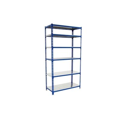 PROREGAL Schwerlastregal Giant Metal Shark | HxBxT 250x100x50cm | Fachlast 180kg | Blau Image
