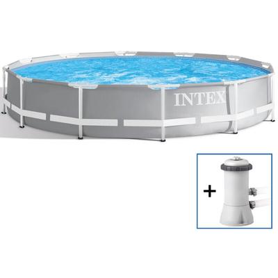 Intex - Frame Pool Set Prism Rondo ø 366 x 76 cm - mit Kartuschenfilteranlage