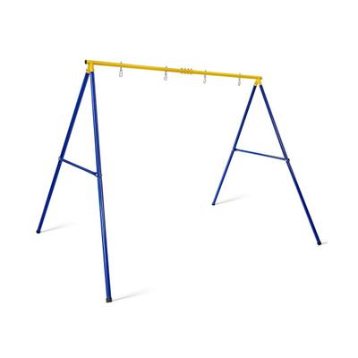 Costway 660 LBS Extra-Large A-Shaped Swing Stand with Anti-Slip Footpads (Without Seat)-Yellow