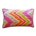 Jiti Indoor Chevron Patterned Decorative Accent Rectangle Lumbar Pillows 12 x 20