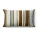 Jiti Outdoor Waterproof Transitional Classic Striped Rectangle Lumbar Pillows Cushions for Pool Patio Chair 12 x 20