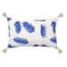 Jiti Outdoor Modern Minimal Waterproof Sunbrella Custom Design Single Palm Patterned Decorative Accent Lumbar Pillows