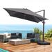 Pellebant Patio Cantilever Umbrella Outdoor Offset Umbrella with No Base