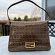 Louis Vuitton Bags | Fendi Vinyl Zucchino Mama Baguette | Color: Brown/Gold | Size: H 7.75” X W 4.5” X L 11”