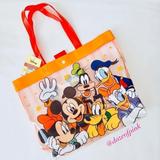 Disney Accessories | Disney Mickey & Friends Tote Bag | Color: Orange | Size: 14.76 X 10.62 X 3.93 Inches