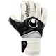 uhlsport Uni Torwarthandschuh Ergonomic Absolutgrip, weiß/schwarz/Silber, 7, 100032301