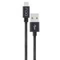 DCU TECNOLOGIC | Ladekabel | Lightning-Kabel | Apple Inc. genehmigt | USB 2.0 | Kompatibel mit iPhone, iPad, iPod | Aluminium | 1M | Schwarz