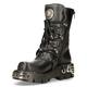 new rock 391 S1 Reactor Boots Goth Metallic Unisex Black Calf Length