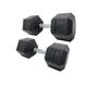 RPM Power Hex Dumbbells - Sold in Pairs - Rubber Encased Cast Iron Hexagonal Dumbbells for Home Gym & Commercial Gyms (22.5kg Pair)