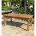 Plow & Hearth Teak Outdoor Coffee Table Wood in Brown/White | 20.5 H x 47.25 W x 24 D in | Wayfair 62H83