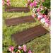 Plow & Hearth Pathway Stepping Stone Wood in Brown/Gray | 0.5 H x 23.25 W x 9.5 D in | Wayfair 56744