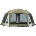 Outsunny 20 Person Tent w/ Portable Carry Bag Steel in Gray | 100.5 H x 215.75 W x 200.75 D in | Wayfair A20-277