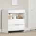 South Shore Cookie Changing Table Dresser Wood in Brown/White | 37 H x 34 W x 18.25 D in | Wayfair 14160