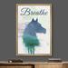 SIGNLEADER Framed Canvas Print Wall Art Spray Paint Effect Blue & Green Horse Graffiti | 24 H x 16 W x 1.5 D in | Wayfair 8022271767743