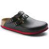 Clog Kay Superlauf, wb, Naturleder, schwarz/rot, normal, Größe 41 - Birkenstock