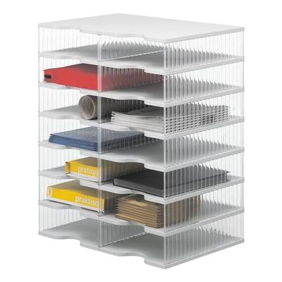 Styro Sortierstation »styrobig Duo Tower« 14 Fächer grau