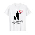 Mustafa Kemal Atatürk Türkische Fahne 23 Nisan Cocuk Bayrami T-Shirt