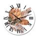 Designart 'Bouquet With Dried Flowers Leaves Pampas Grass V' Traditional wall clock