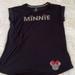 Disney Tops | Disney Parks Exclusive Minnie Mouse With Bows Black Tee | Color: Black/Red | Size: L