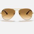 Ray-Ban Accessories | Classic Ray Ban Brown Gradient Aviators | Color: Brown/Gold | Size: Os