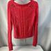 American Eagle Outfitters Sweaters | Cutest Knit Sweater By American Eagle Crew Neck Excellent Condition | Color: Orange/Pink | Size: S