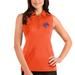 Women's Antigua Orange Halifax Thunderbirds Tribute Sleeveless Polo