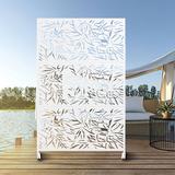 MAYEERTY 6 ft. H x 4 ft W Metal Privacy Screen | 76 H x 47 W x 2 D in | Wayfair AFR19_A24