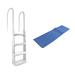 Cinderella Inc. Main Access Easy Incline Above Ground In-Pool Swimming Pool Ladder | 54.3 H x 23 W in | Wayfair 200200 + 87953