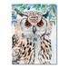 East Urban Home An Owl w/ Spotted White & Black Feathers I - Painting on Canvas in Black/Brown/Green | 20 H x 12 W x 1 D in | Wayfair